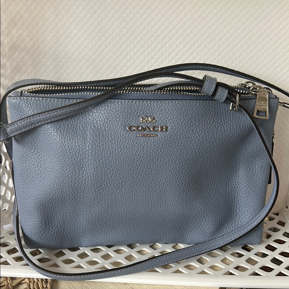 Coach Lyla Blue Leather Crossbody Bag